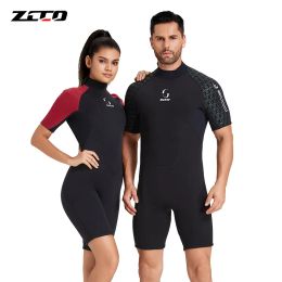 Suits 3mm Neoprene Short/Long Sleeves Wetsuits Scuba Diving Spearfishing Wetsuit Back Zip Surf Suit Warm In Cold Water for Snorkelling