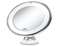 Makeup Vanity Mirror with 10X Lights LED Lighted Portable Hand Cosmetic Magnification Light Up Mirrors VIP Drop7450989