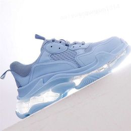 S Clear Sole Casual Shoes Chunky Men Women Sneaker Grey Rainbow Turquoise Light Tan Beige Grey Fluo Height Increase Vintage Mens Chaussures m04