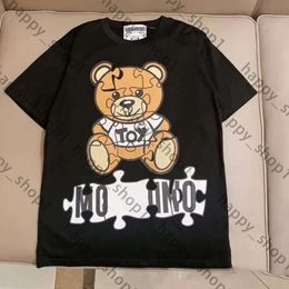 Moschinno Designer T Shirt Bear Graphic Tess Womens Cute Pattern Tops Summer T Shirts Top Quality Couple T-shirts Designer T Shirts Casual Loose Sweatshirts 874