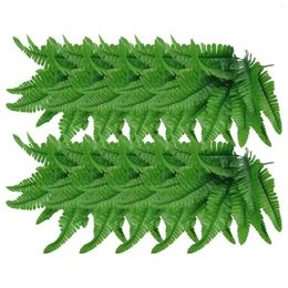 Decorative Flowers 22in Lifelike Light Impervious Man Made Fern Green With Realistic Stems Ideal Valentines Day Centerpiece