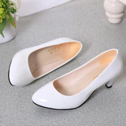 Dress Shoes Ladies Low Heel Woman Wedding Party Female Pumps Nude Shallow Mouth Fashion Office Work Autumn Women