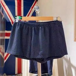 Women's Shorts Polka Dot For Women Suumer Clothes 2024 Cotton High Waist Elastic Cute Kawaii Short Pant Girls 2000s Vintage Y2K Skort