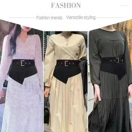 Belts Waist Seal Women's Extra-wide Belt Decoration With Skirt Shirt Black Dress Cinching