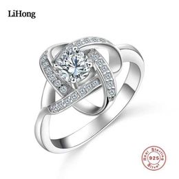 Band Rings 2018 New Design 925 Silver Ring Eternal Ring Womens Charm Jewellery Q240427