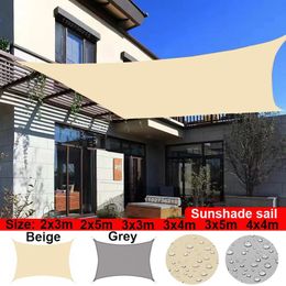 Outdoor Awnings Waterproof Sun Shade Sail Garden Canopi For Terrace Car Canvas Awning Rectangle Pool Sun-Shelter Sunshade Sail 240425