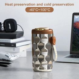 Water Bottles 410ML Insulated Coffee Mug Thermal Cup Last For 6-12H Sports Bottle Temperature Display Stainless Steel Outdoor Travel