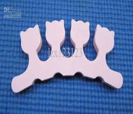 50 pcslot pinkcat Nail Art Soft Finger Toe Separator for nail care Manicure7440844