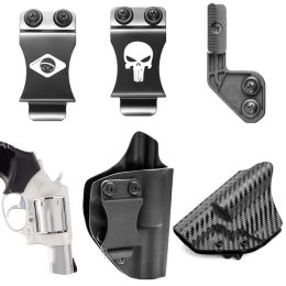 Holsters Kydex Internal Holster for Taurus 856 85 85s 605 637 642 638 43 442 Rossi 2"inches S&w Jframe Concealed Carry Skull Metal Clip