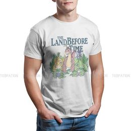 Men's T-Shirts Dinosaur Polyester TShirts Land Before Time Pastel Friends Print Homme T Shirt Funny Tops 6XL T240425