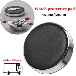 Watch Repair Kits 1PCS 53/72MM Movement Casing Cushion Leather Protective Pad Holder For Jewelry Battery Change Tools F