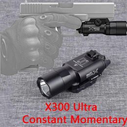 Lights Tactical Sf X300 Ultra Weapon Pistol Gun Light Lanterna Torch for Glock 17 22 1911 Cz75 500 Lumens High Output Flashlight