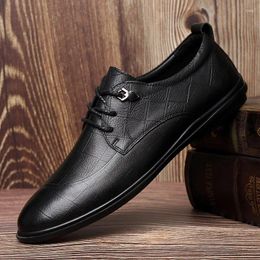 Casual Shoes High Quality Men's Genuine Leather Men Business Oxfords For Man Luxury Loafers Moccasins Comfy Flats