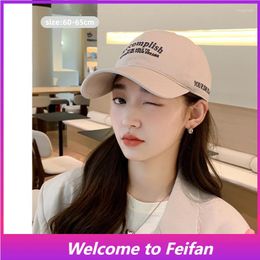 Vases Feifan-American Style Vintage Cap All- Ins Face Small Letter Embroidered Big Head Baseball Hat Summer