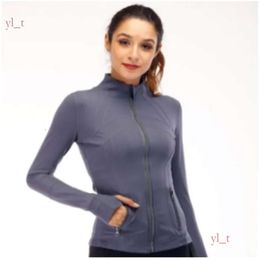 LL 2024 Yoga Jacket Women's LL Workout Sport Coat Fitness Jacket Sports Quick Dry Activewear Top Solid Zip Up Sweatshirt Sportwear 9850