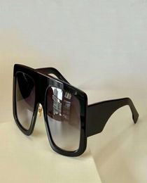 Large Oversize Sunglasses for Women BlackGray Gradient Glasses Ladies Fashion Black Shield Sunglasses Light Eyewear with box9363732