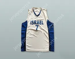 CUSTOM NAY Name Mens Youth/Kids GAL MEKEL 7 ISRAEL WHITE BASKETBALL JERSEY TOP Stitched S-6XL