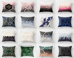 ZENGIA Bronzed Nordic Pillow Case Geometric Sofa Decorative Cushions Custom Pillow Cover Living Room Cushion Throw Pillows1679765