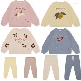 Clothing Sets Fashion Baby Girl Boy Cotton Sweater Set Autumn Toddler Child Long Sleeved Pants Casual Clothes 1-8Y