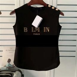 Famous Womens Designer T Shirts High Quality Summer Sleeveless Tees Women Clothing Top Short Sleeve Size S XL