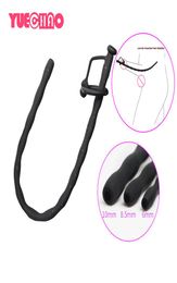 Hollow Silicone Urethral Sound Dilator Penis Plug Male Masturbation Urethral Catheter Horseeye Stick Adult sexy Toys for Men6492274