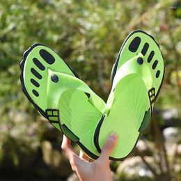 Slippers Summer Beach Flip Flops Men 2024 Soft Bottom Platform Woman Comfy Non Slip Flat Slide Sandals Couples