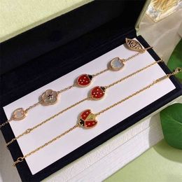 People's first choice bracelet to go essential Seven Star Ladybug Flower Bracelet Female High Grade Feeling with common vnain