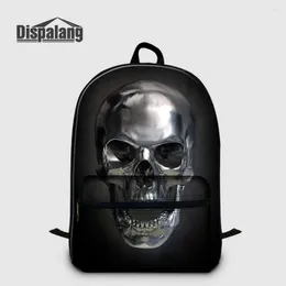 Backpack Dispalang Laptop For Men Women Skull Print Kids School Bags Teenager Travel Cool Rucksack Computer Backpacks