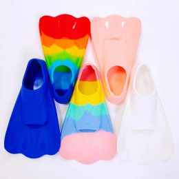 Accessories Swimming Fins Men Silicone Short Flippers Children Professional Diving Flippers Duck Flippers Snorkeling Equipment Women