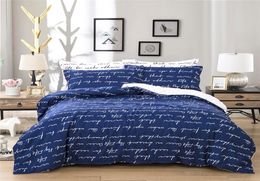 Love Letter Printed Bedding Suit Quilt Cover 3 Pics Duvet Cover High Quality Bedding Sets Bedding Supplies Home Textiles1089303