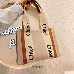 Fashion 2024 Canvas Woody Single Tote Handbag Bag Japanese Designer Shoulder Cloee Niche Bags Design Portable Large Tote Women' M7ID