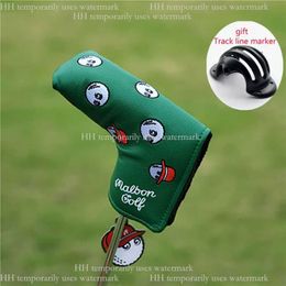 Designer Malbon Golf Products Golf Wood Headcover For Driverfairwayhybrid Utilityputter Cover Golf Club With Magneticty Mallet Putters Malbon Golf Trackline 845