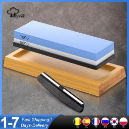 Tools Professional Knife Sharpener Whetstone Sharpening Stones grinding stone water stone kitchen Tool 2IN1 240 600 1000 3000 grit