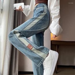 Women's Jeans Female Clothing Streetwear 2024 Trend Y2k Vintage Clothes Pants Fashion Blue Woman High Waist Denim