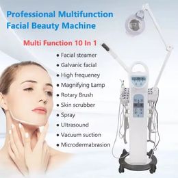 10 in 1 Multifunction diamond peeling skin scrubber hydro water hydra aqua peel diamante water microdermabrasion oxygen jet peel hydro spa facial machine