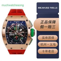 Luxury Wristwatches RM Mechanical Automatic Watch Sports Watch RM1101 Mancini Mens Watch 18K Rose Gold Time Code Automatic Mechanical World Famous Watc X8EV