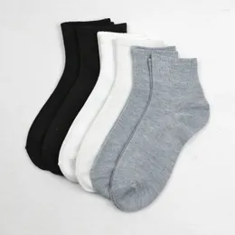 Men's Socks LKWDer Brand Styles Black Business Men Cotton Soft Breathable Autumn Spring For Male White