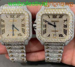 Stylish Custom Hip Hop Luxury Dign Stainls Steel Iced Out Diamonds Wrist watch Watch4BD653347015