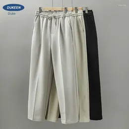 Men's Pants EN American Style Straight Casual Spring/Summer Grey Wide Leg Long DrapeD Feeling Trendy Brand Trousers
