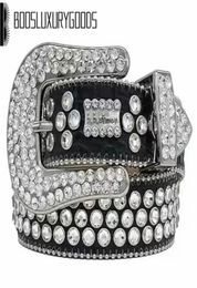2022 Designer BeltSimon Belts for Men Women Shiny Diamond Belt Black Cintura Uomo4468577