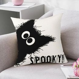 Pillow Halloween Gift Pillowcase Spooky Set Festive Hidden Zipper Closure Farmhouse Decorative Throw For Home