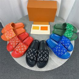2024 NEWEST High quality flat Beach Slippers Sandals Luxury Shoes Men Women Genuine Leather flip flops Sandals Flat famous brand Sewing Beach Flats Designer Shoes