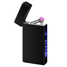 Cheap Factory Price Custom Windproof USB Rechargeable Plasma Electric Lighter With LED Battery Indicator