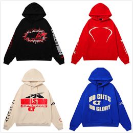 designer hoodies mens hoodie Vintage sweatshirts Portrait High Street Tide hip hop Thickened Athleisure Hand painted pockets womens sweaters hoodys 2024