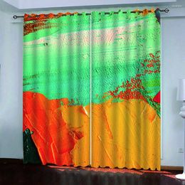 Curtain Curtains For Houses Rooms 3D Digital Printing Abstract Colourful Painting Children'S Room Blackout Decorations