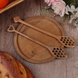 Spoons Wooden Honey Spoon Handmade Stirrer Long Handle Cooking Baking Tool Kitchen Tableware Scoop Coffee Tea