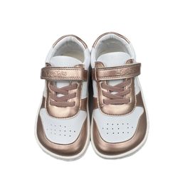 Tipsietoes Spring Genuine Leather Shoe for Girls and Boys Kids Barefoot Sneaker Minimalist Elastic Strape 240426