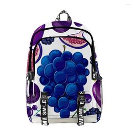 Backpack Hip Hop Funny Fruit 3D Print Schoolbag Boys/Girls Teenager Big Students Oxford Waterproof Laptop Travel Bags