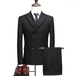 Men's Suits (Jackets Vest Pants) Spring Autumn Blazer Clothing Latest Coat Design Jackets Classic Wedding Suit Evening Formal Sets Men