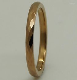 Wedding Rings 2mm Width Difficult Multi Facet Hitech Scratch Proof Brown Plating Tungsten Ring 1pc2861053